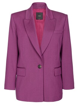 Blazer monopetto flanella misto lana