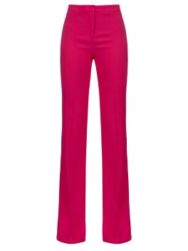 Pantaloni flare-fit a punto stoffa