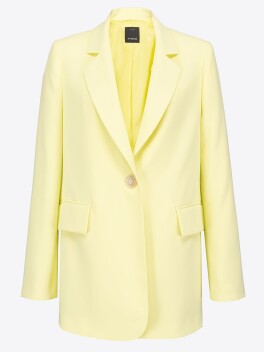 Blazer monopetto in crêpe  stretch