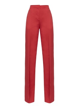 Pantaloni flare-fit in satin