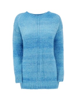 Maxi sweater in alpaca and mohair blend