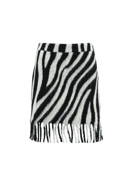 Mini skirt with fringes