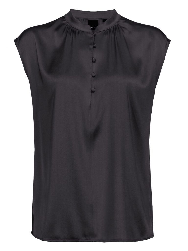 Blusa senza maniche in satin - PINKO